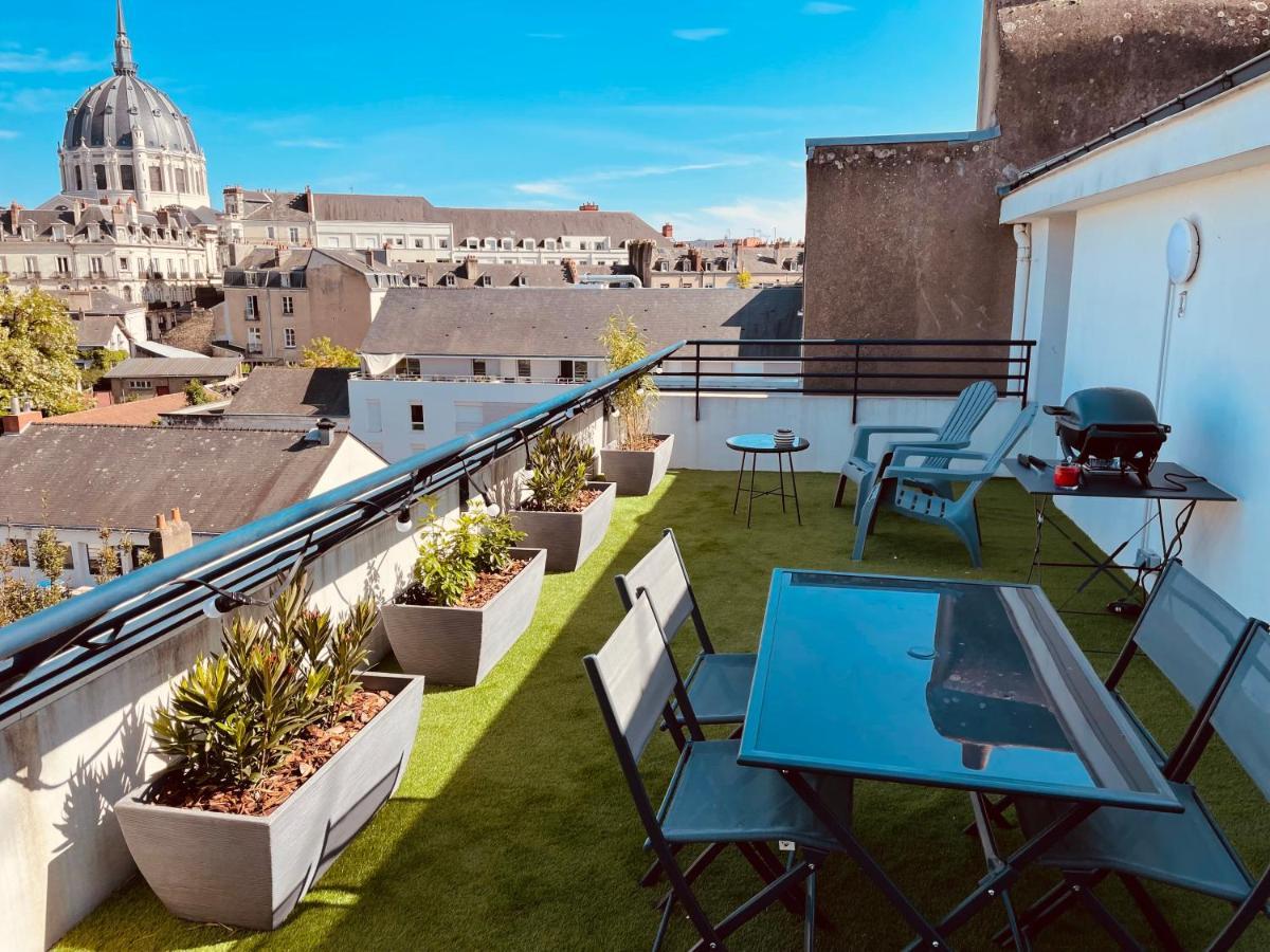 Grand Studio, Belle Terrasse Avec Vue Nantes Eksteriør billede