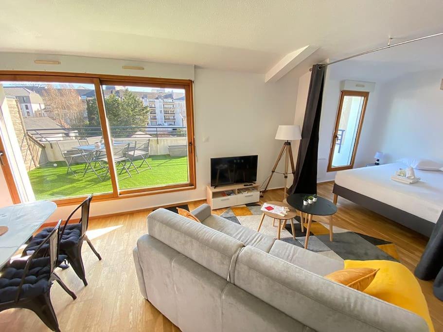 Grand Studio, Belle Terrasse Avec Vue Nantes Eksteriør billede